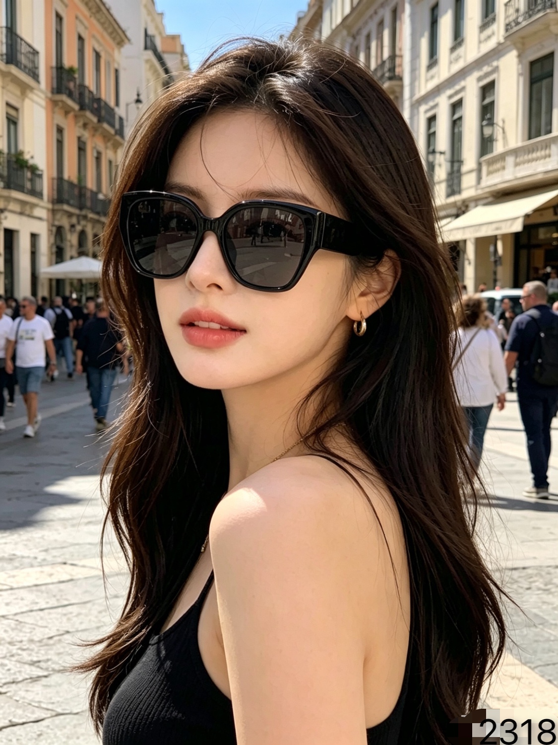 。CHANE*墨镜女潮高级感2026新款韩版百搭方圆脸显瘦太阳眼镜防紫外线街拍