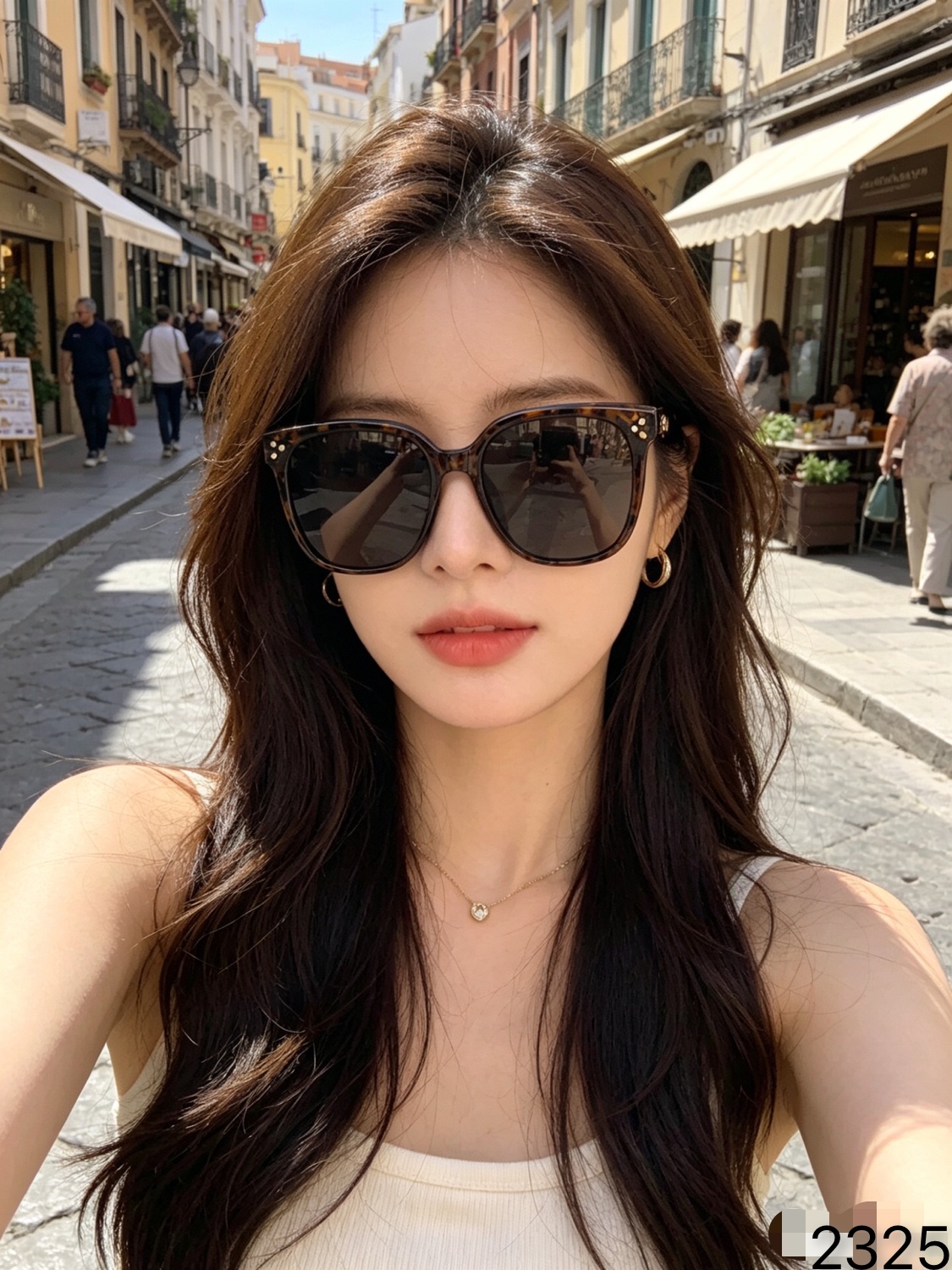 。Louis vuitto*新款韩版潮款方框男女高级感夏季偏光太阳镜网红防晒