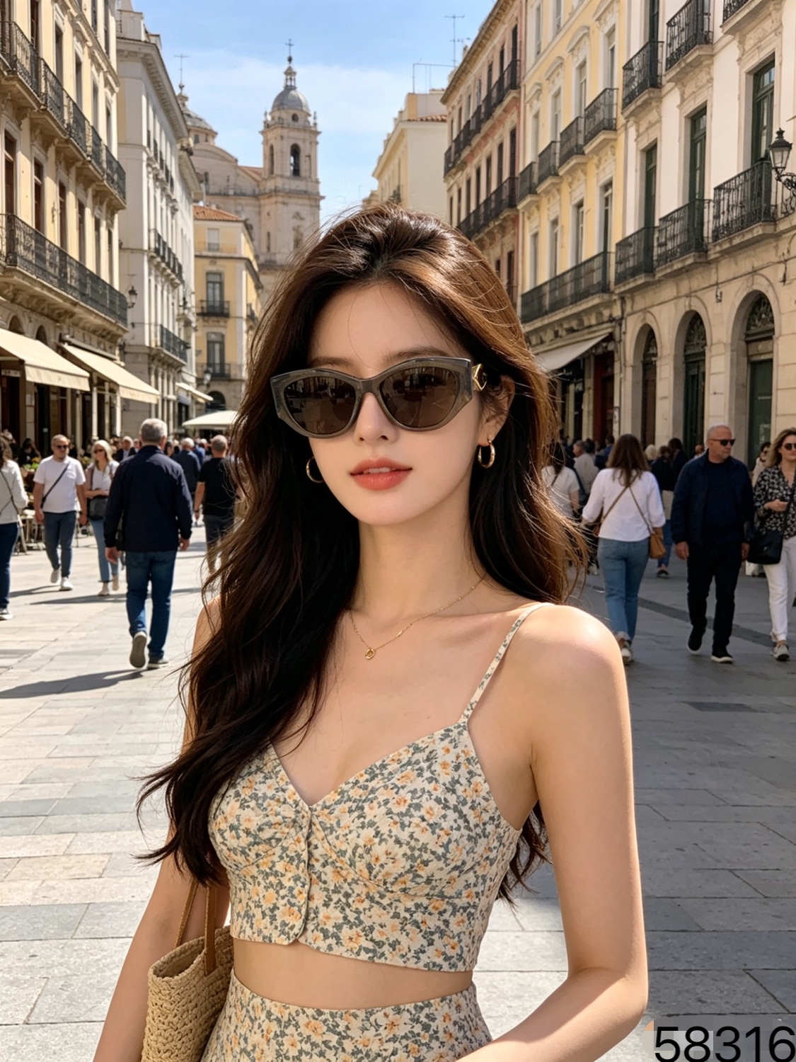 。Prad*欧美个性镂空金属偏光太阳眼镜潮男女网红时尚多边形复古遮阳墨镜
