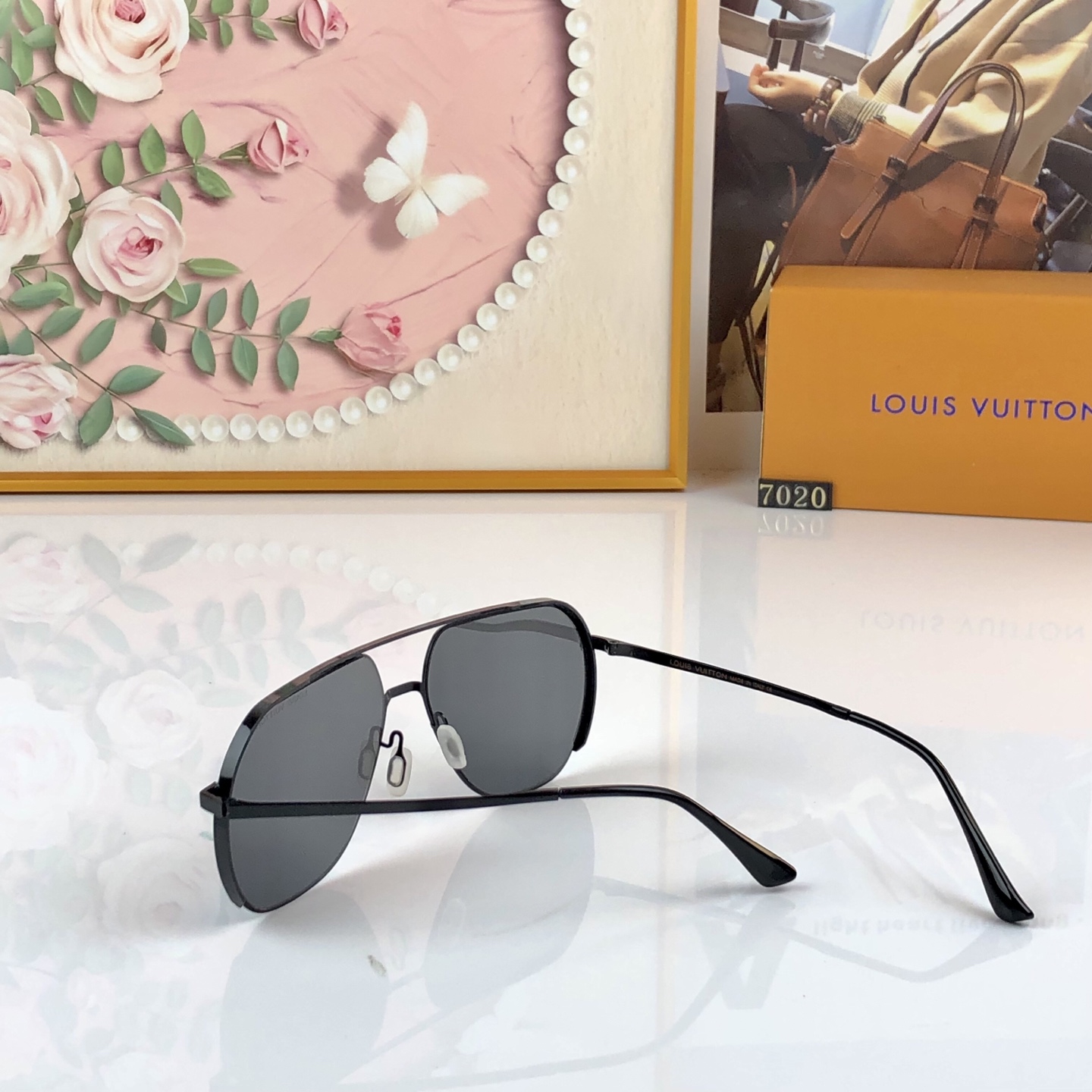 。Louis vuitto*太阳镜尼龙偏光轻奢超轻时尚开车钓鱼飞行潮流墨镜男