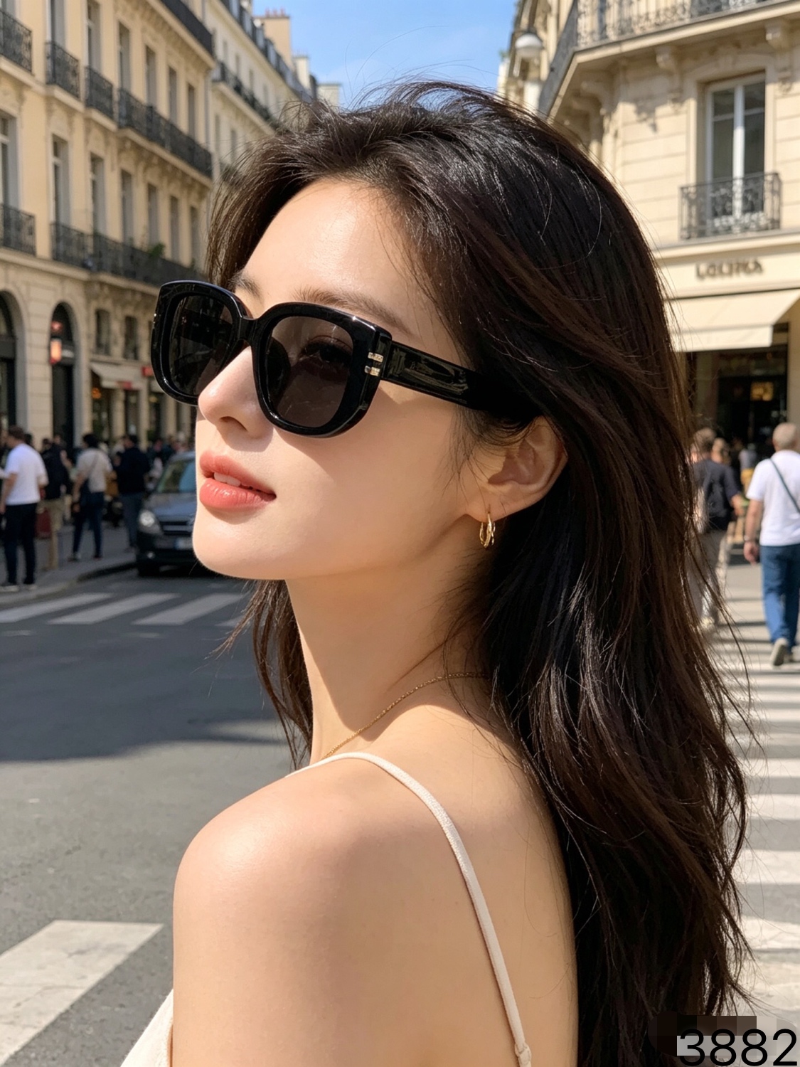 。Louis vuitto*欧美时尚INS方框轻奢百搭男太阳镜户外度假女潮流墨镜