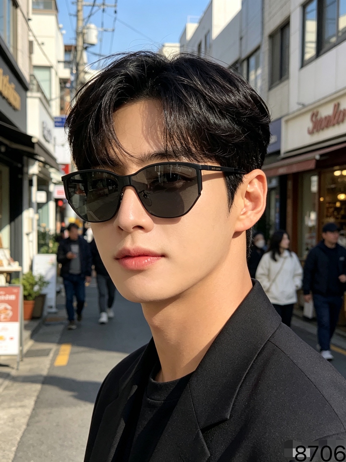 。Ysl太阳眼镜街拍时尚大框显瘦潮防晒旅行登山镜驾驶开车百搭欧美墨镜