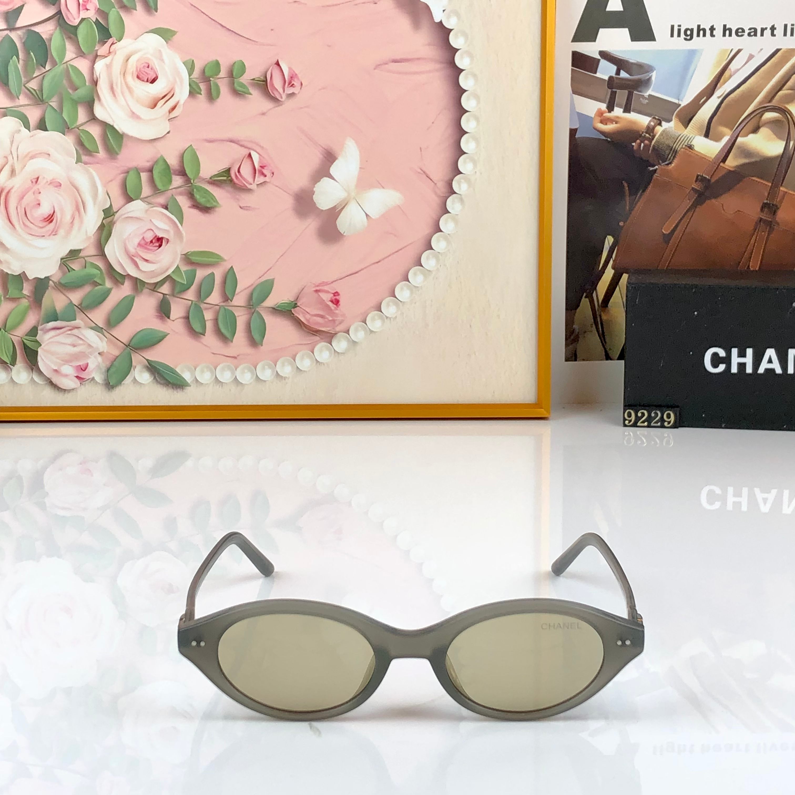 。CHANE*2026新款复古小框猫眼墨镜女款辣妹风拍照显白太阳眼镜潮防紫外线