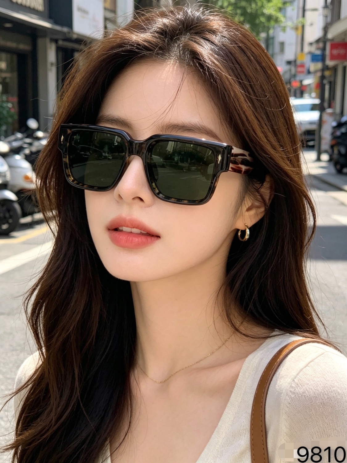 。Gucc*新款欧美方形复古太阳眼镜潮男女网红时尚街拍墨镜ins