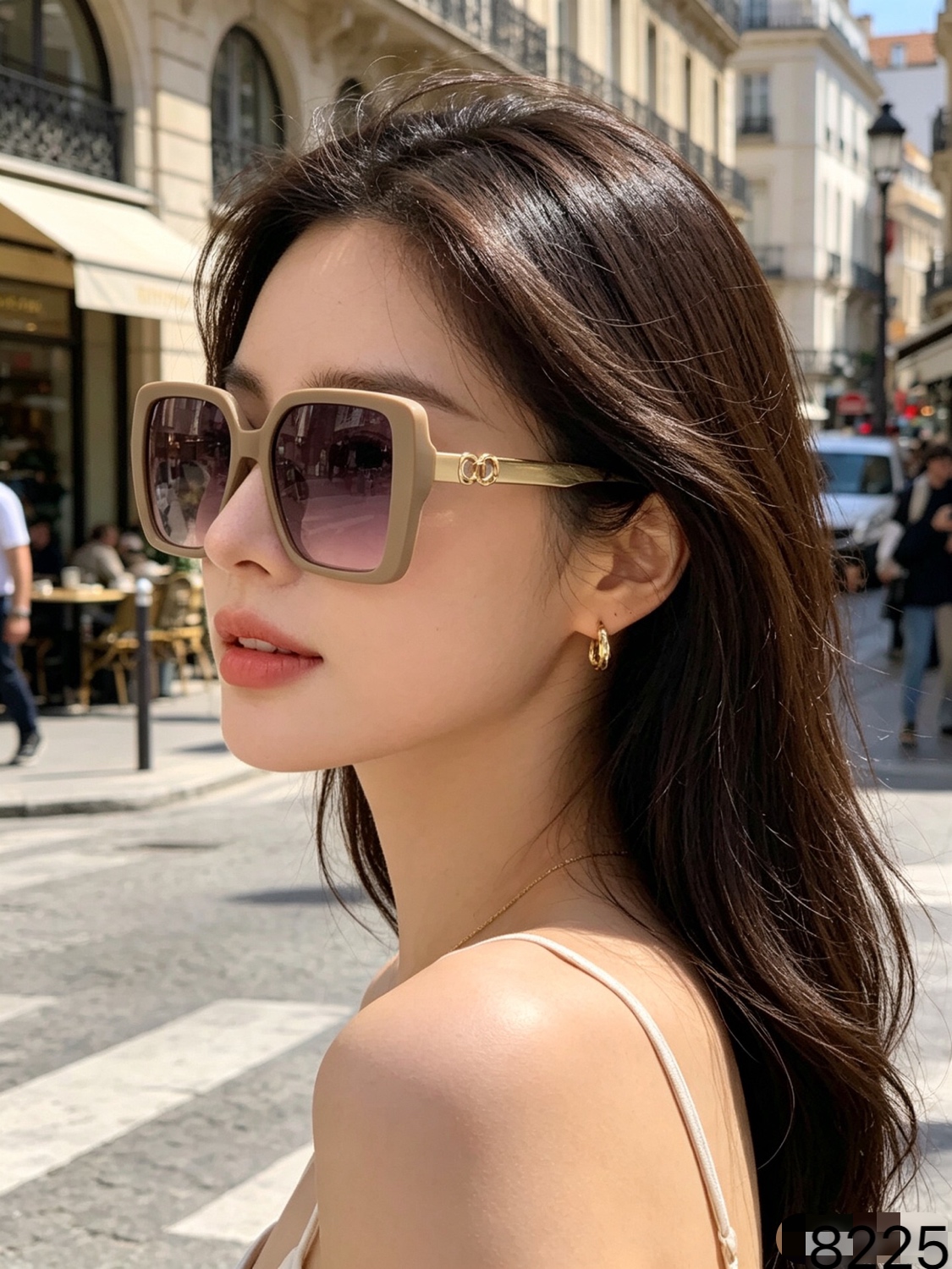 。Louis vuitto*欧美时尚太阳镜ins女感个性防晒遮阳墨镜大框修颜眼镜