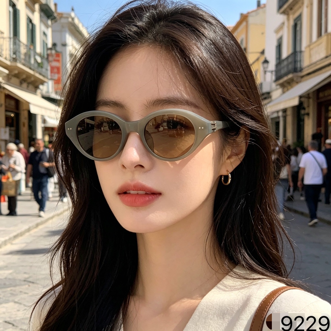 。CHANE*2026新款复古小框猫眼墨镜女款辣妹风拍照显白太阳眼镜潮防紫外线
