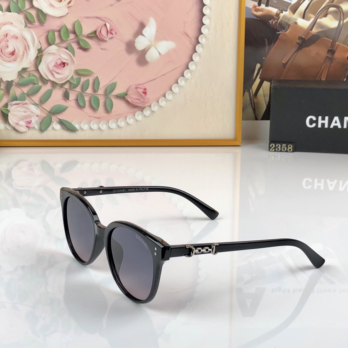 🔥🔥CHANE*复古时髦渐变色墨镜女显瘦高级感偏光太阳眼镜防紫外线