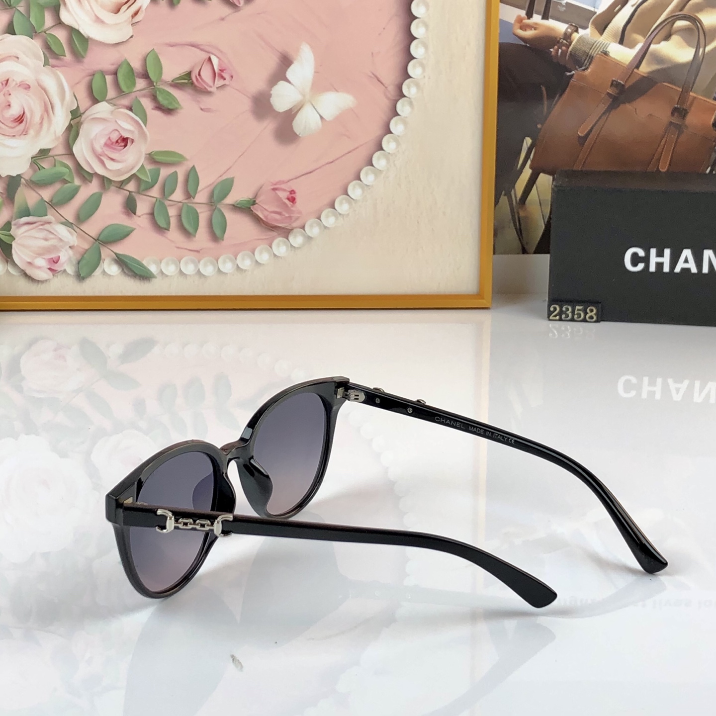 🔥🔥CHANE*复古时髦渐变色墨镜女显瘦高级感偏光太阳眼镜防紫外线