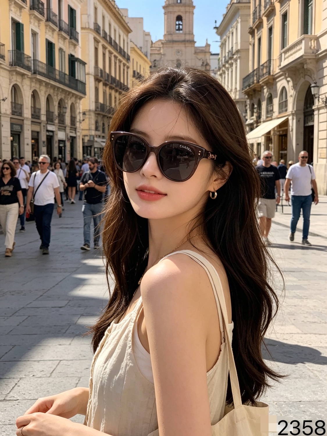 🔥🔥CHANE*复古时髦渐变色墨镜女显瘦高级感偏光太阳眼镜防紫外线