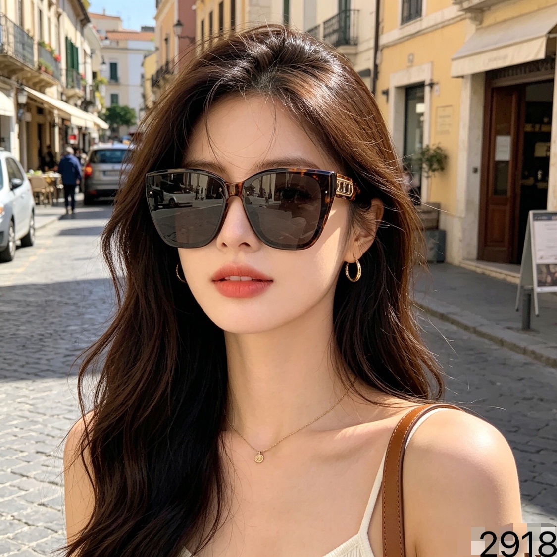 🔥🔥Celin*欧美潮流街拍大框太阳镜夏季时尚大脸显瘦女百搭防晒遮阳墨镜