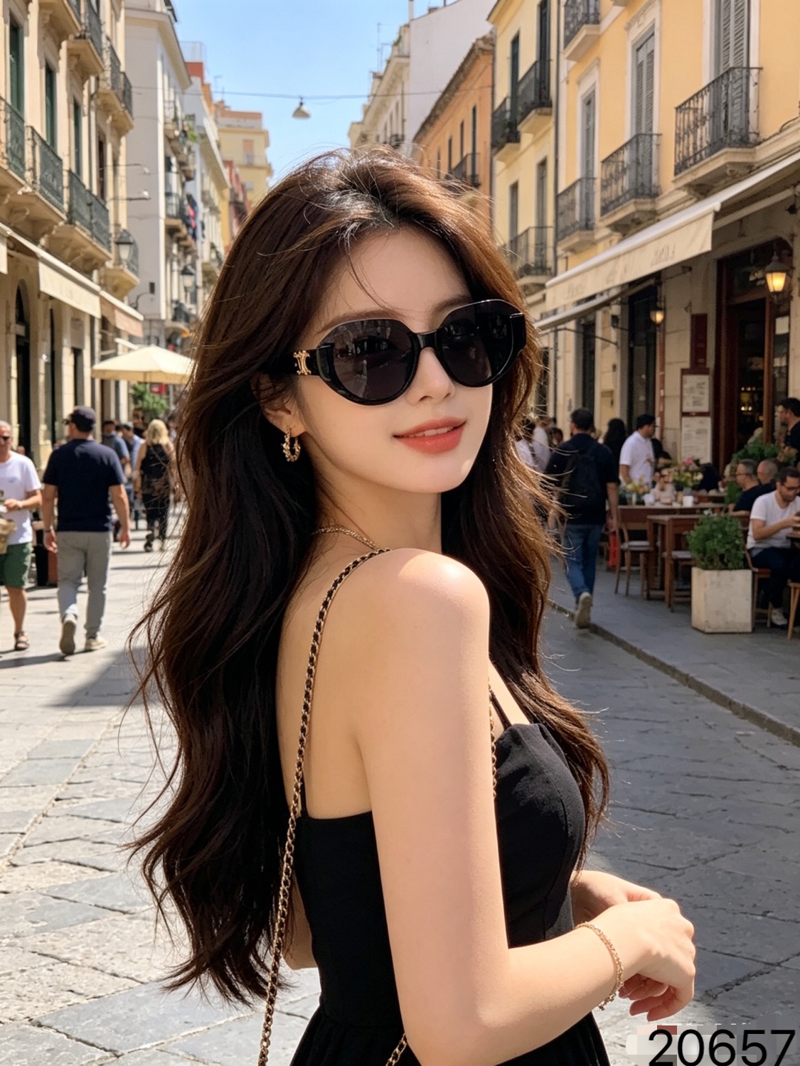 🔥🔥celin*猫眼墨镜女高级感窄框百搭黑色太阳镜户外防晒防紫外线方圆脸显瘦
