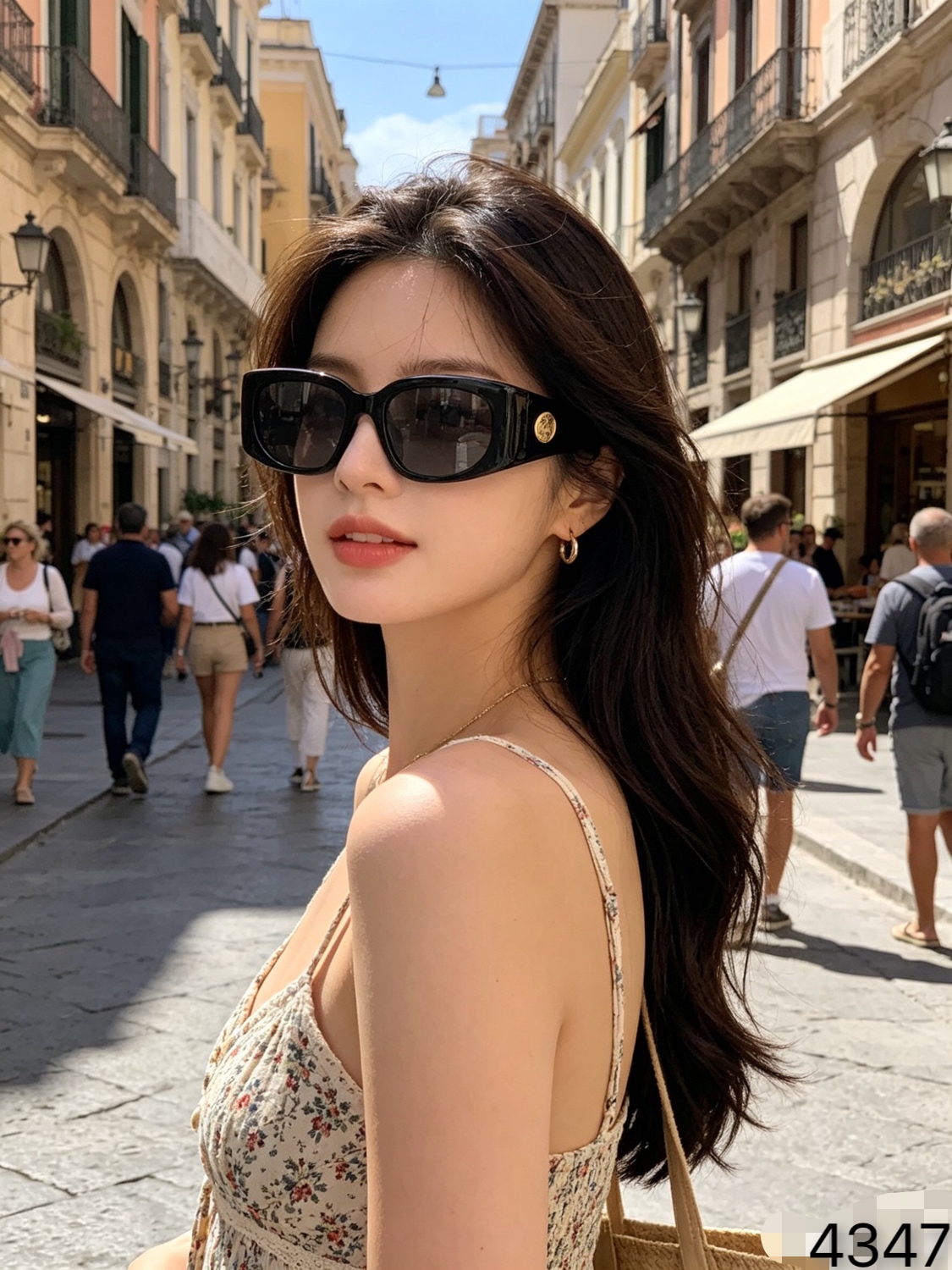 🔥🔥Celin*墨镜女刘诗诗同款优雅猫眼凯旋门金标太阳眼镜CL