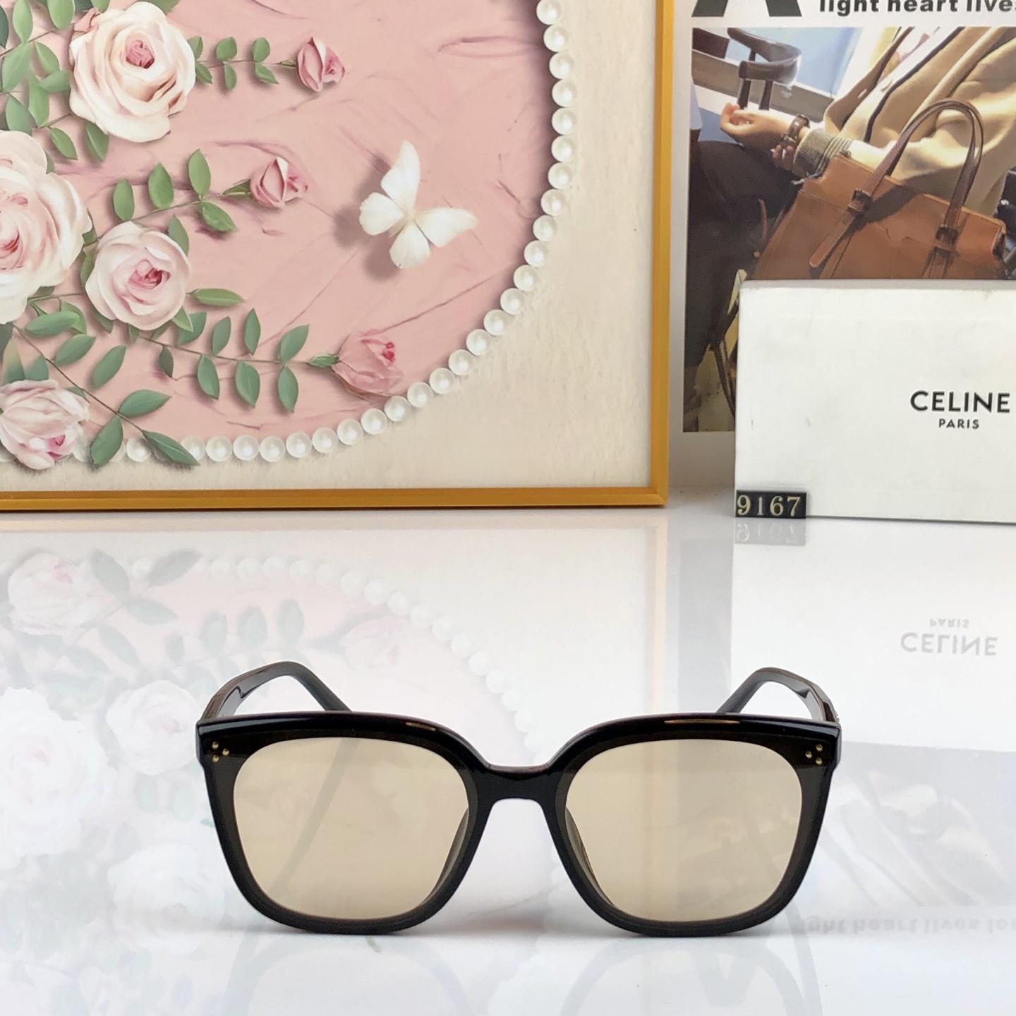 🔥🔥Celin*韩版大框墨镜女铆钉高级感大脸显瘦超韧板材防紫外线太阳镜