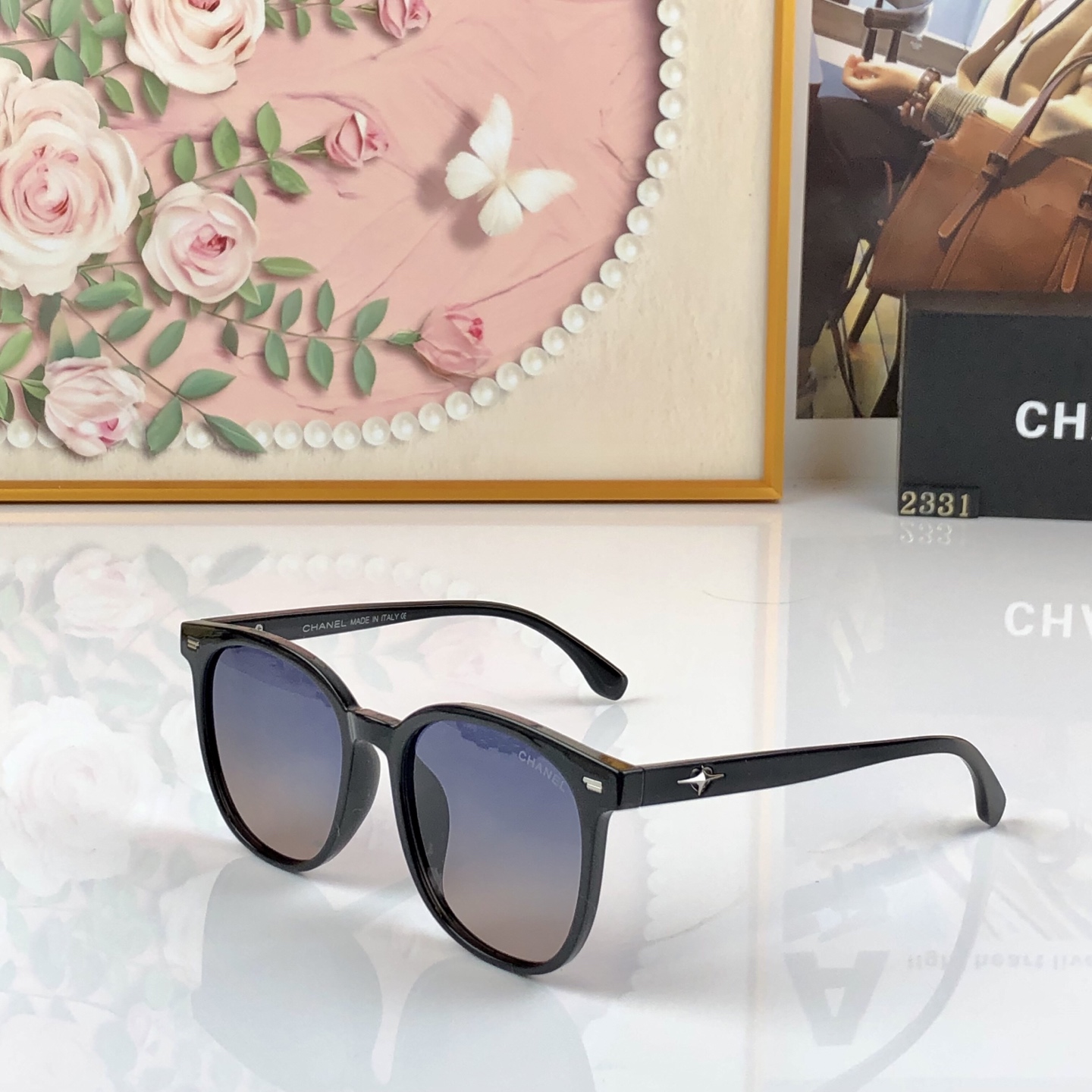 🔥🔥Chane*新款时尚潮流女士偏光太阳镜网红款防紫外线
