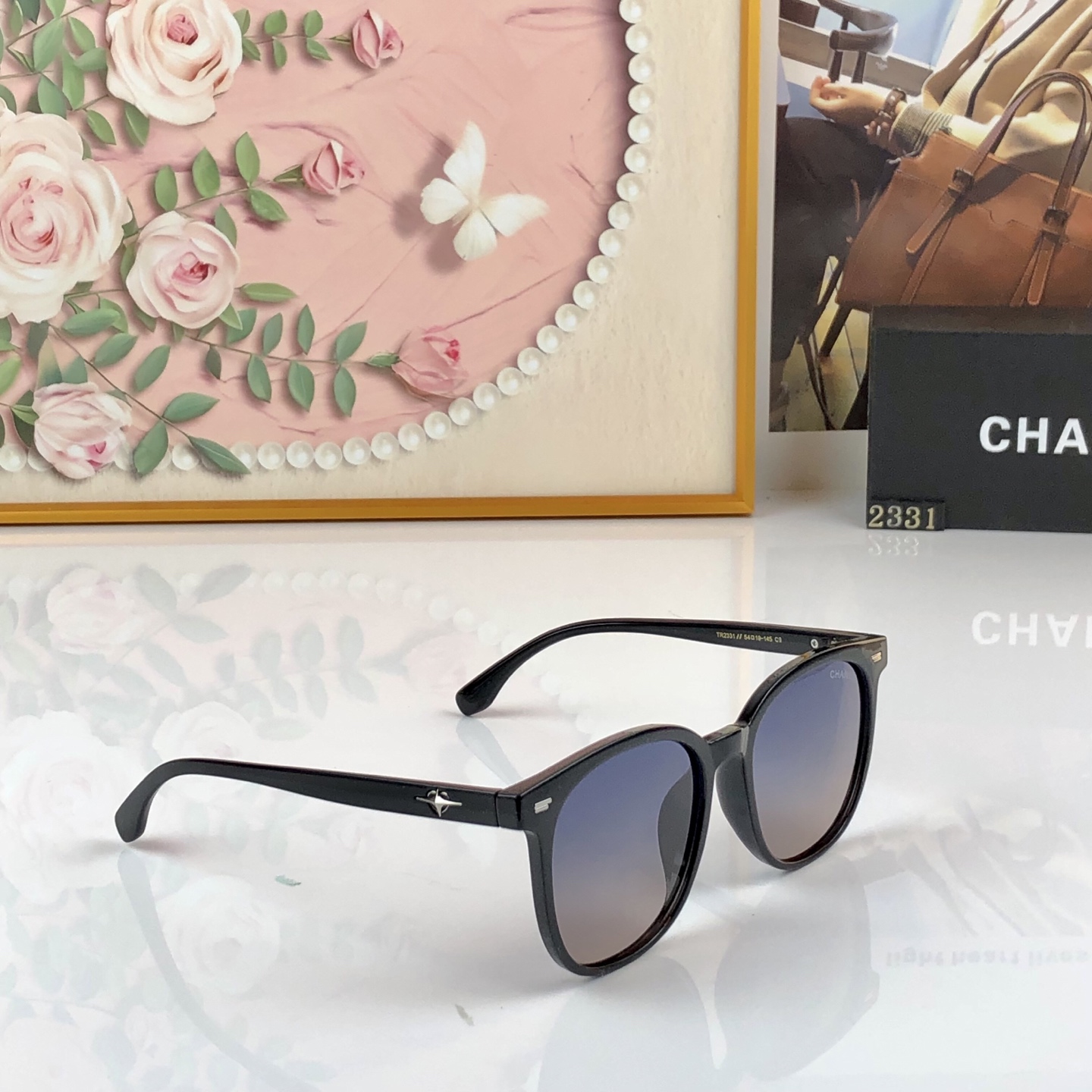 🔥🔥Chane*新款时尚潮流女士偏光太阳镜网红款防紫外线