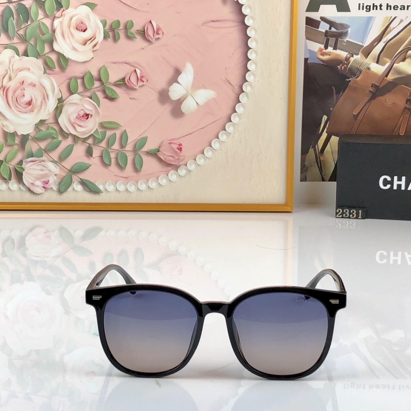 🔥🔥Chane*新款时尚潮流女士偏光太阳镜网红款防紫外线
