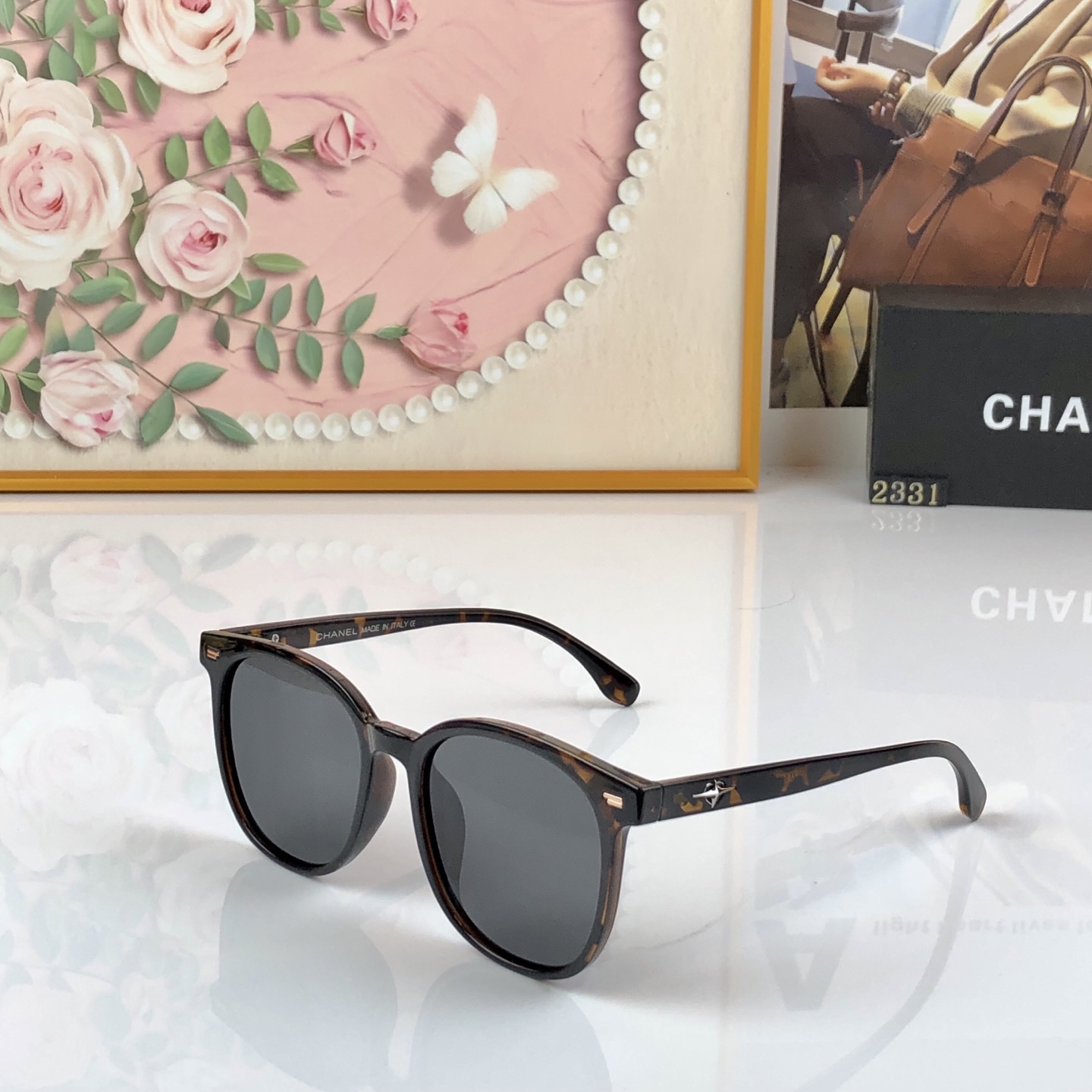 🔥🔥Chane*新款时尚潮流女士偏光太阳镜网红款防紫外线