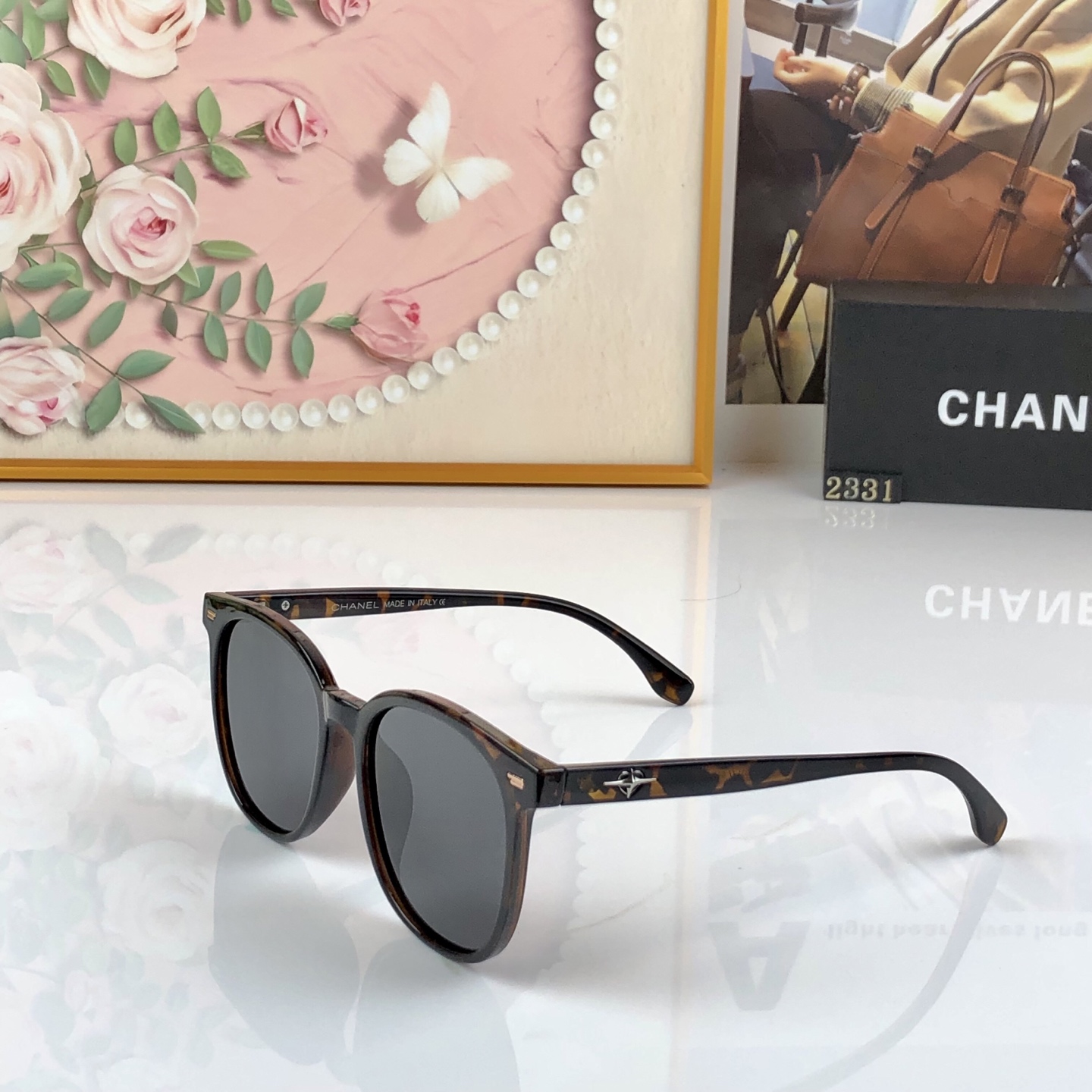 🔥🔥Chane*新款时尚潮流女士偏光太阳镜网红款防紫外线