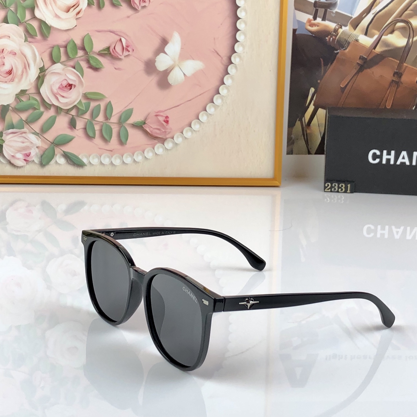 🔥🔥Chane*新款时尚潮流女士偏光太阳镜网红款防紫外线