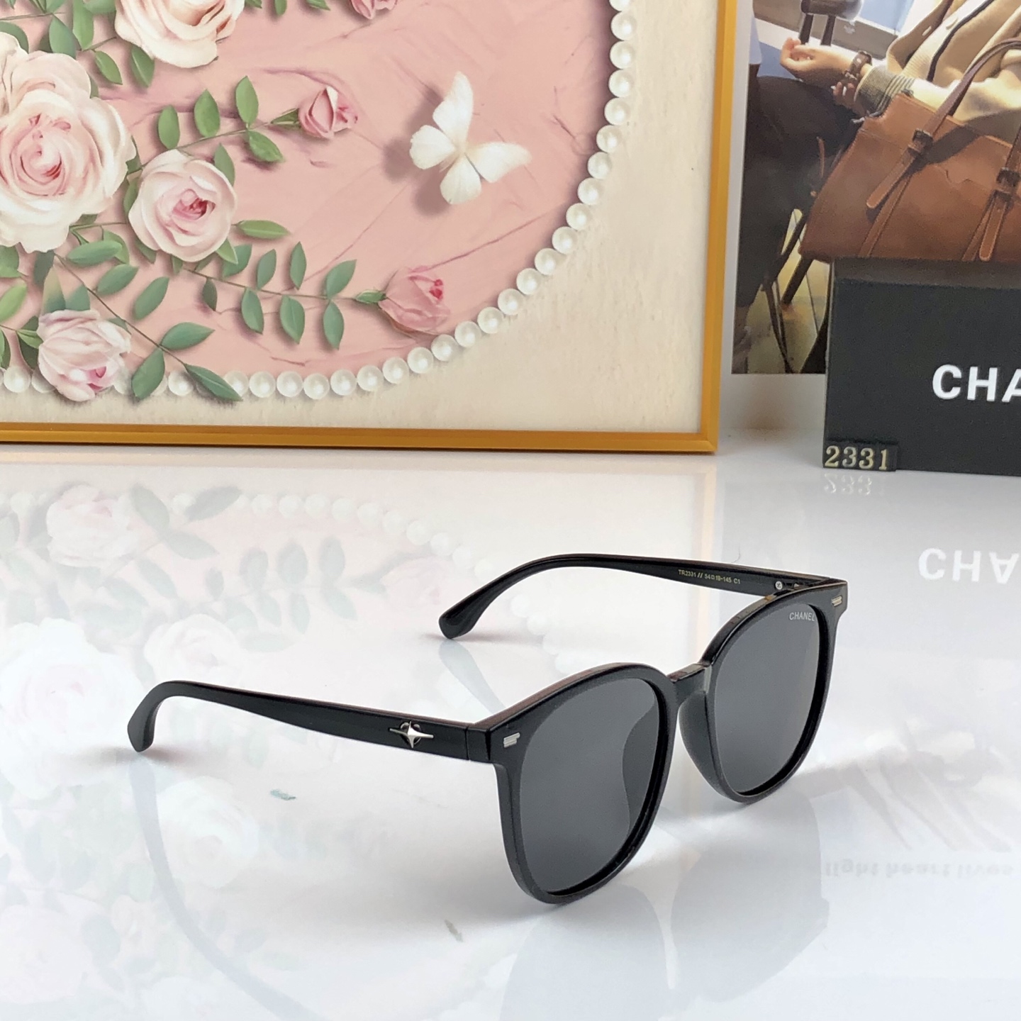 🔥🔥Chane*新款时尚潮流女士偏光太阳镜网红款防紫外线