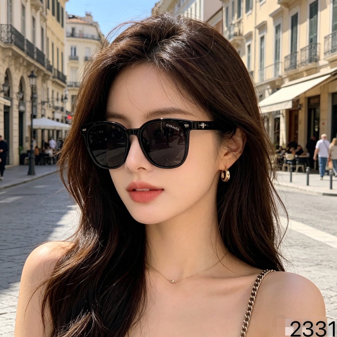 🔥🔥Chane*新款时尚潮流女士偏光太阳镜网红款防紫外线
