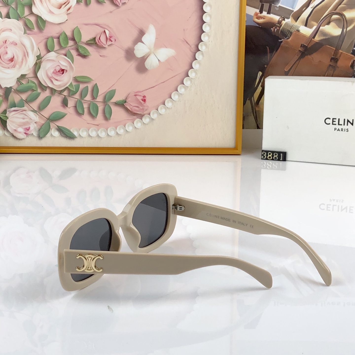 🔥🔥celin*欧美甜酷辣妹墨镜女圆脸显瘦网红大框高级感显气质太阳镜
