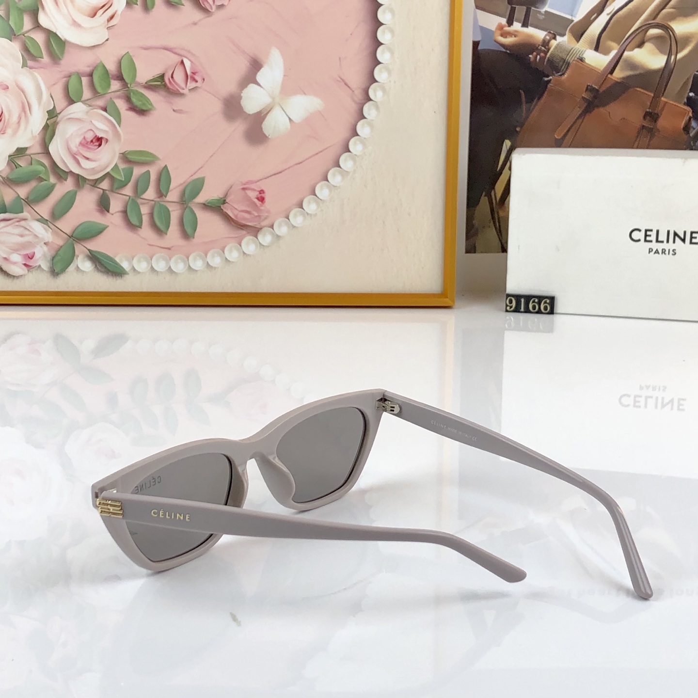 🔥🔥Celin*欧美个性小框墨镜女高级感高颜值帅气时尚镜腿太阳眼镜防紫外线