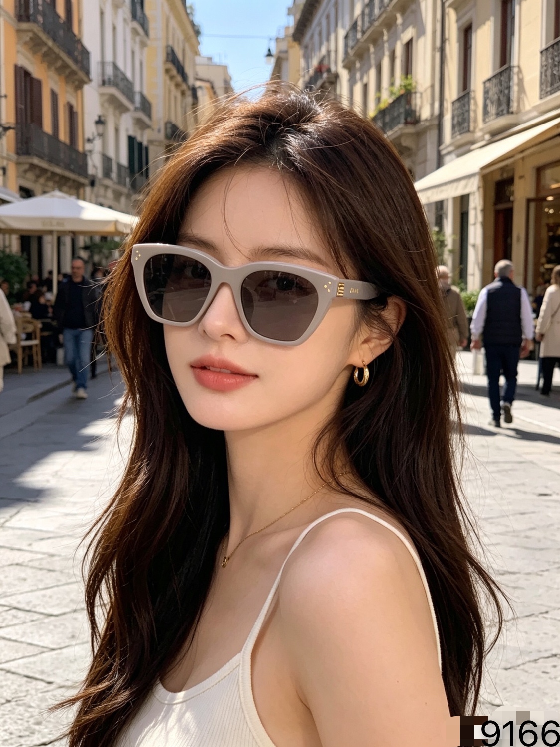 🔥🔥Celin*欧美个性小框墨镜女高级感高颜值帅气时尚镜腿太阳眼镜防紫外线