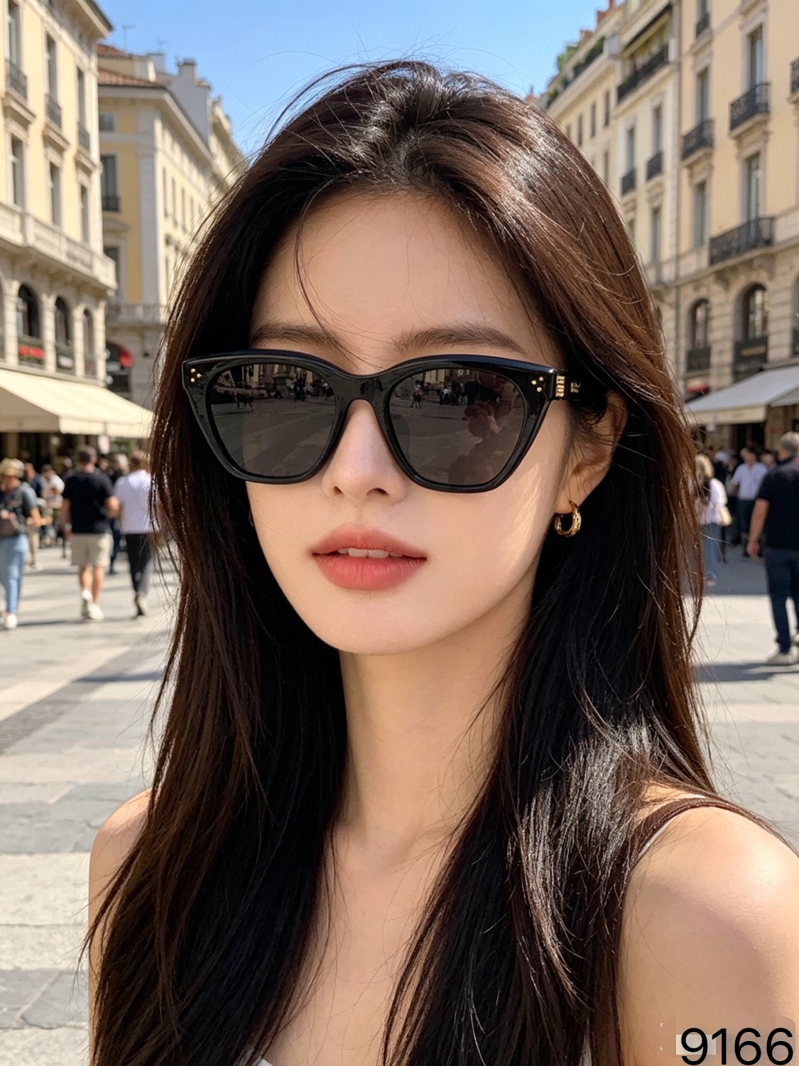 🔥🔥Celin*欧美个性小框墨镜女高级感高颜值帅气时尚镜腿太阳眼镜防紫外线