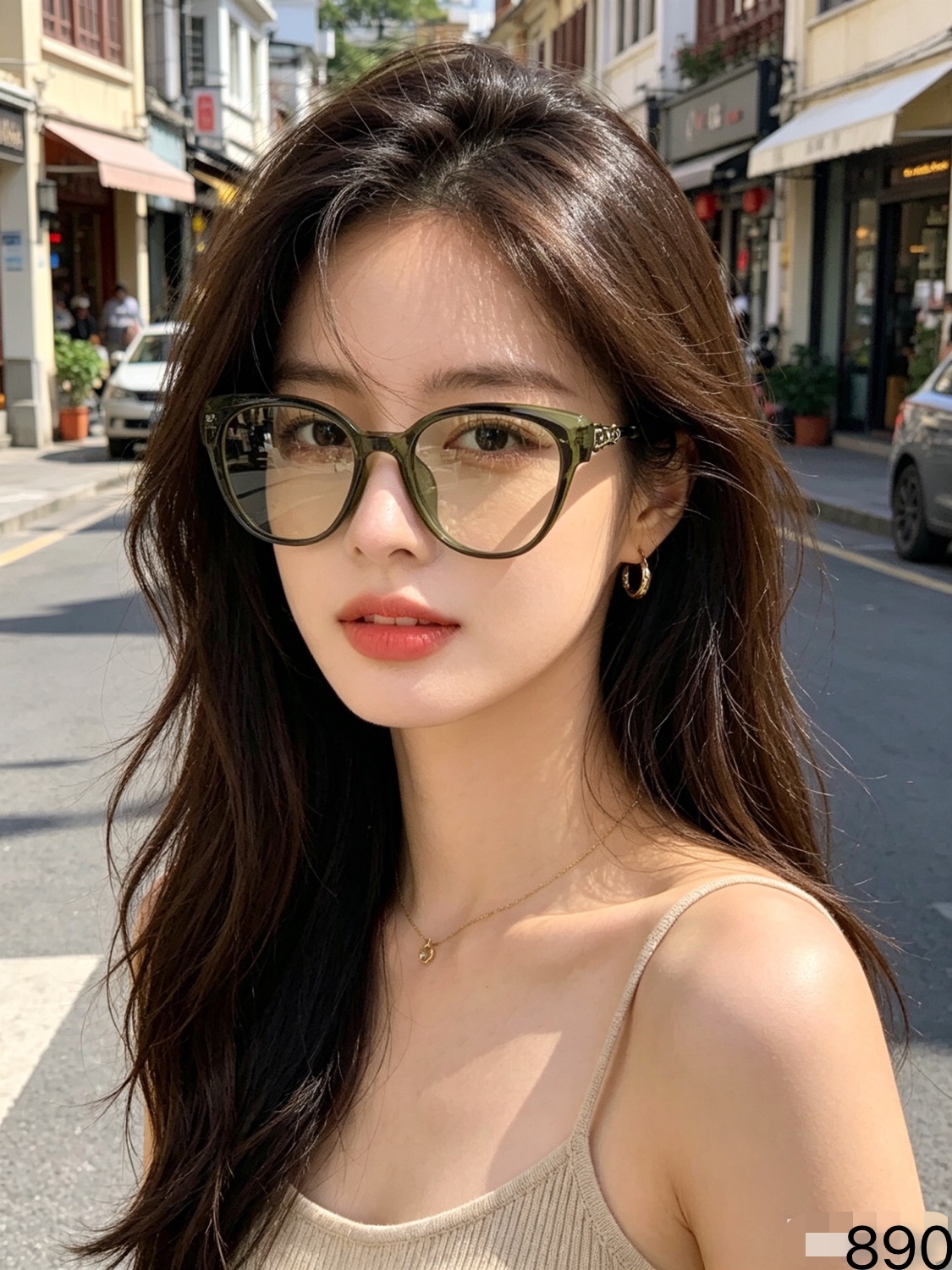 🔥🔥Dio*新款时尚猫眼框平光镜女式可配近视素颜眼镜框超轻网红框