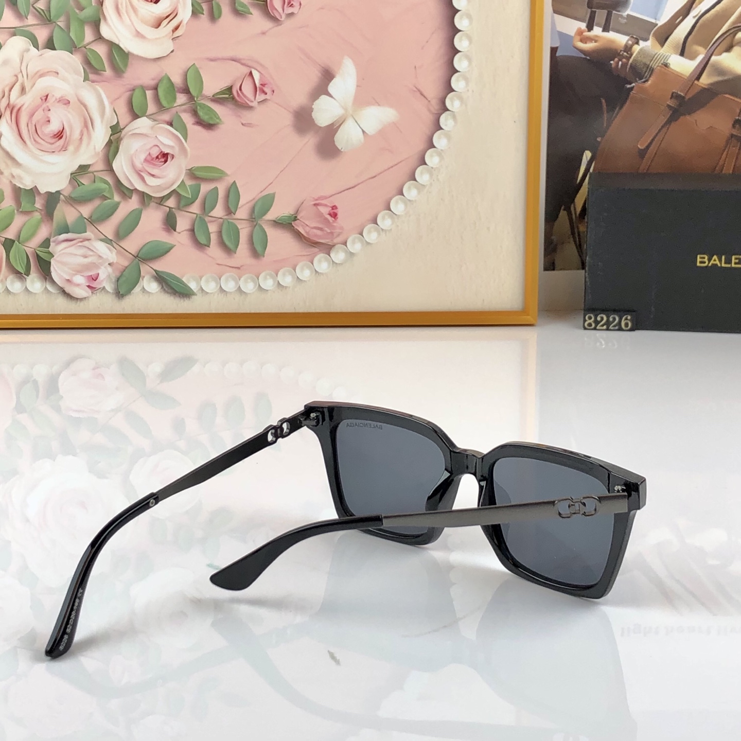 🔥🔥Balenciag*大框墨镜女高级感新款轻奢太阳眼镜潮流防紫外线太阳镜凹造型
