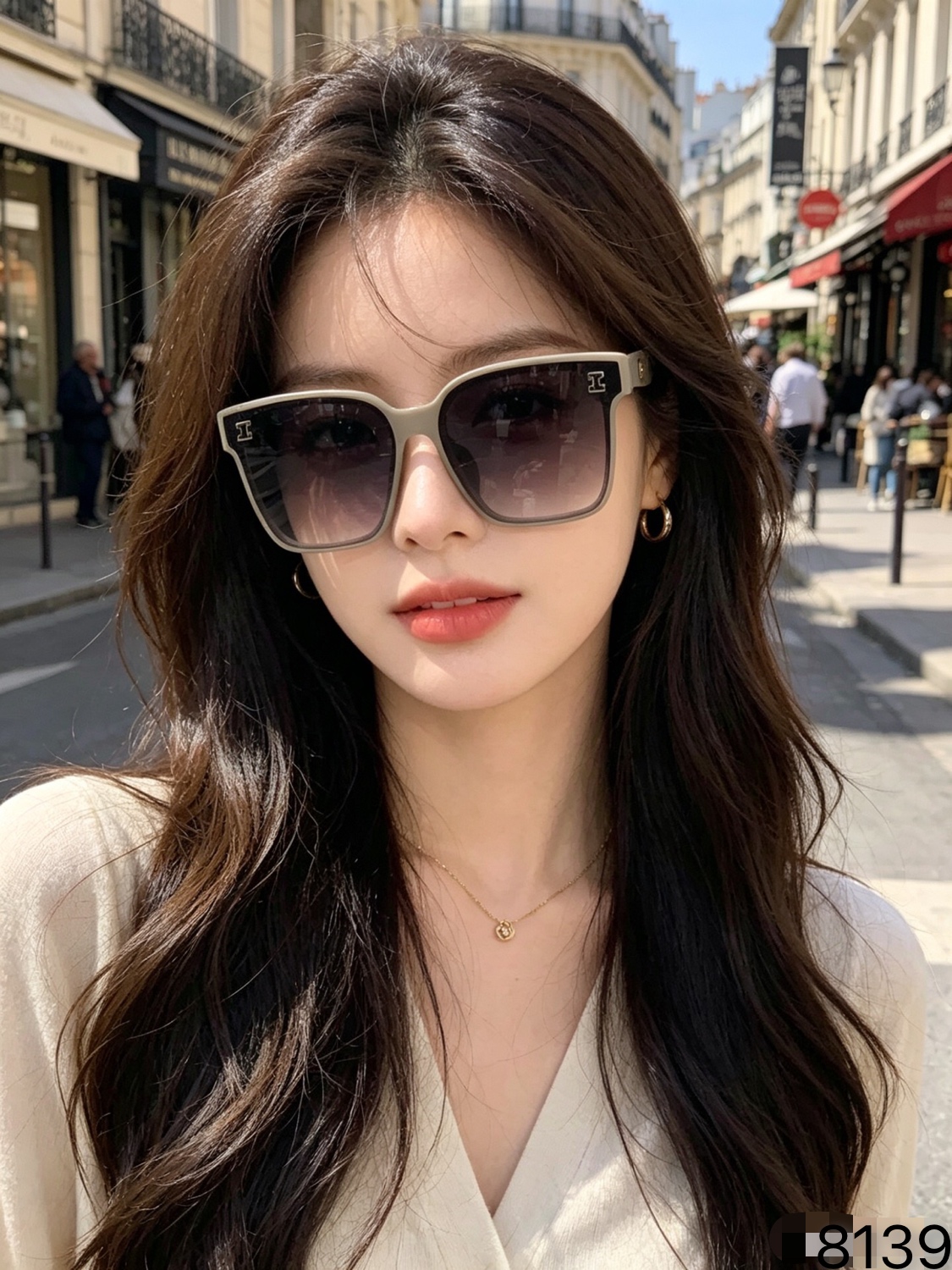 🔥🔥Herme*新款方形复古女墨镜高级感这样防晒欧美百搭防紫外线太阳镜