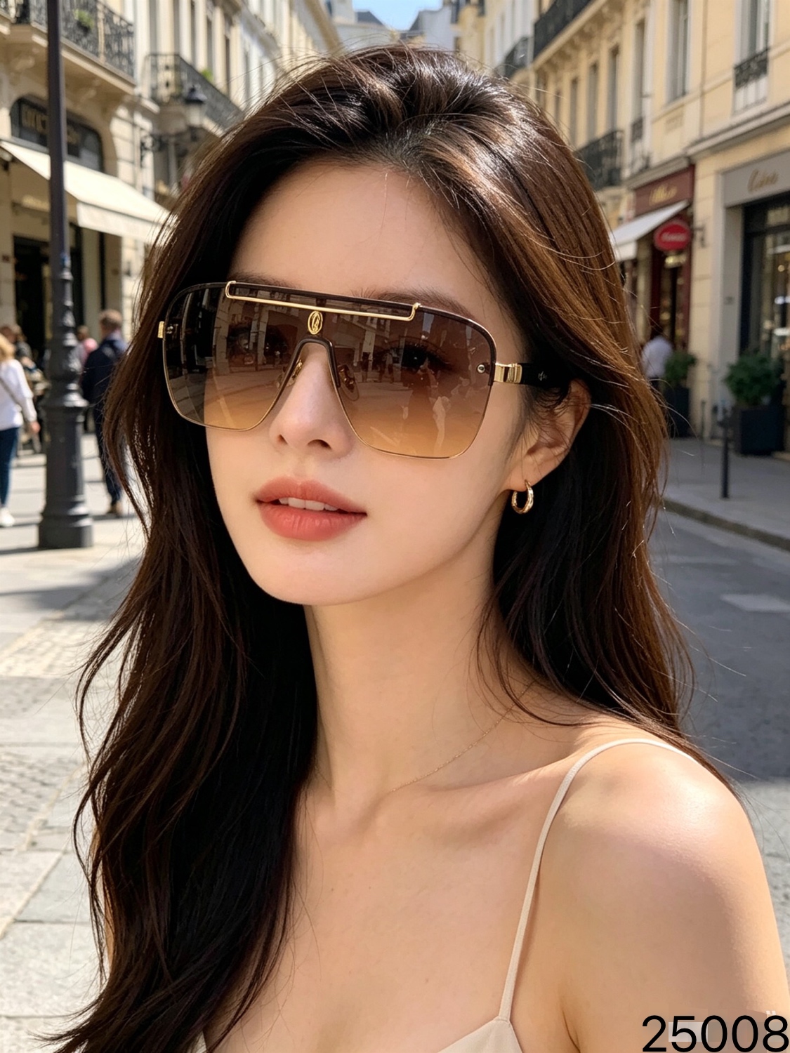 🔥🔥Cartie*欧美新款大框男女同款时尚太阳眼镜潮流休闲百搭墨镜开车防紫外线