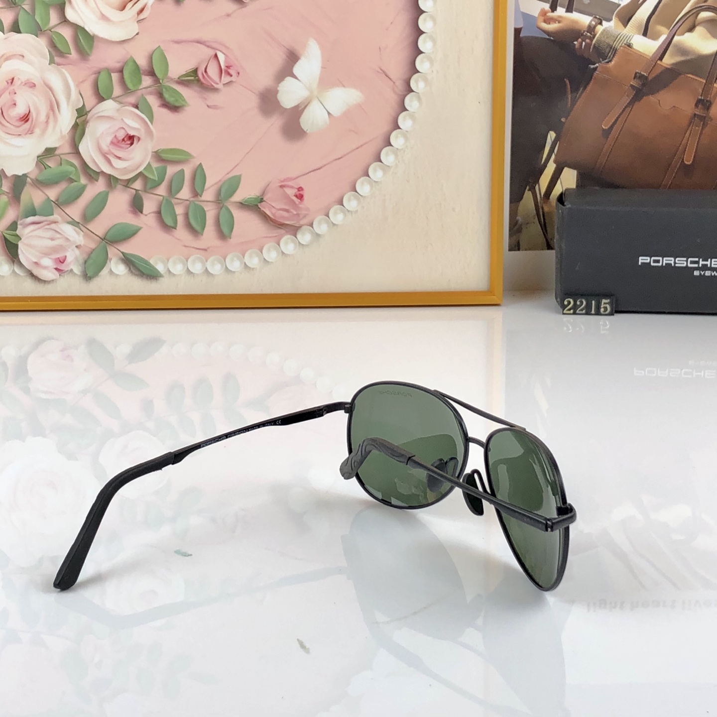 🔥🔥Porsch*新款偏光蛤蟆镜欧美开车个性太阳镜男款金属双梁防晒墨镜