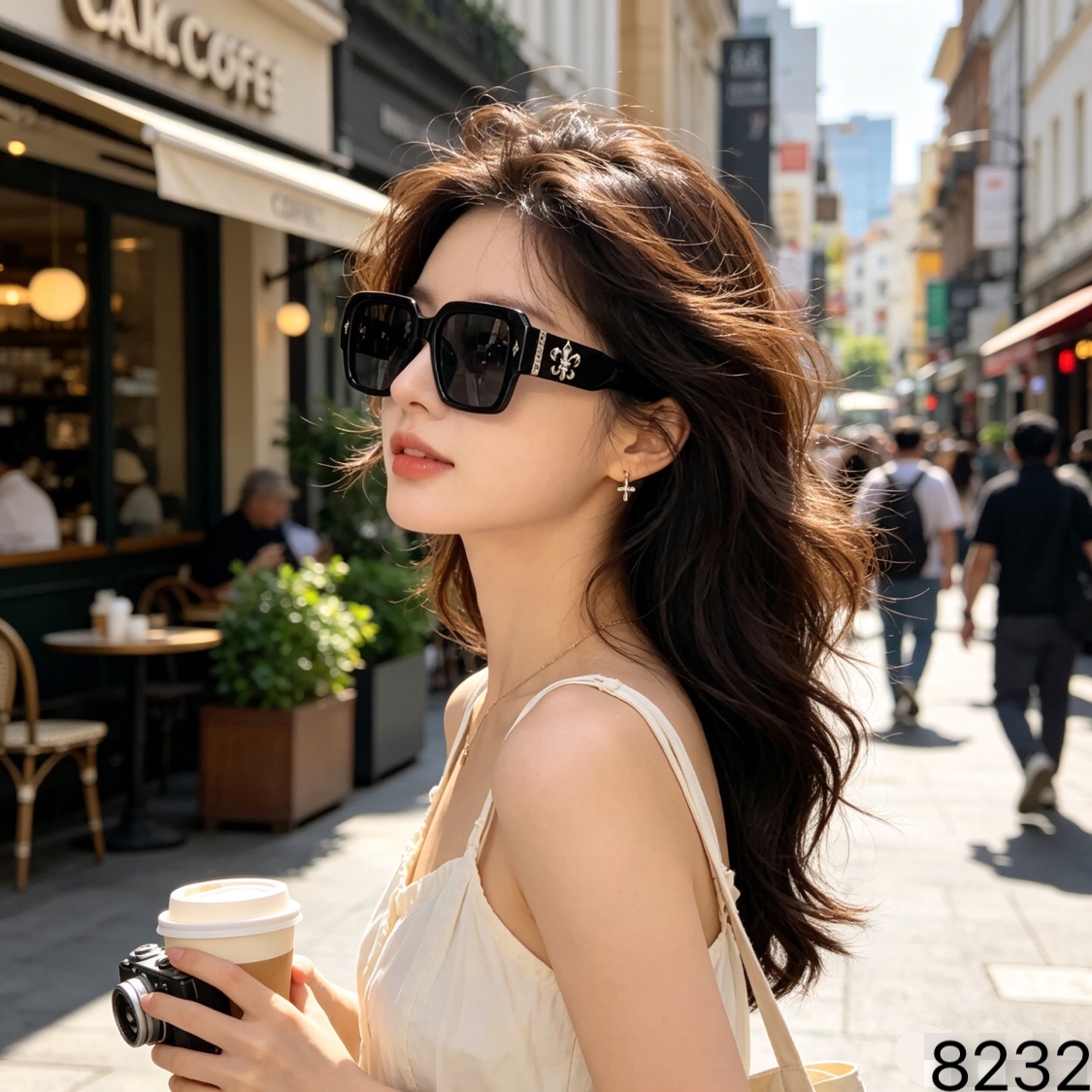 🔥🔥复古方框墨镜男高端欧美时尚2026新款太阳镜眼镜女防紫外线高级感