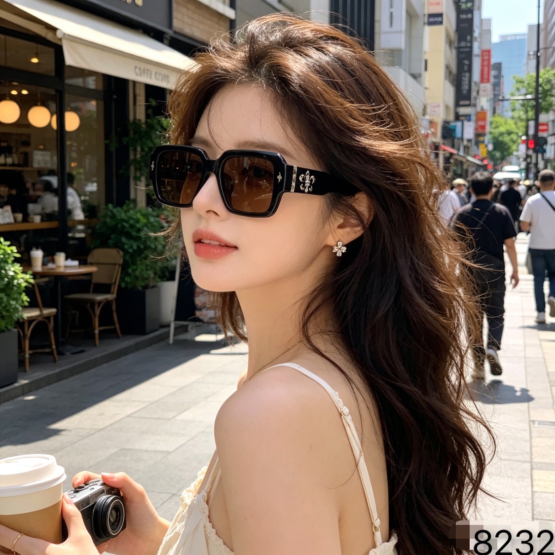 🔥🔥复古方框墨镜男高端欧美时尚2026新款太阳镜眼镜女防紫外线高级感