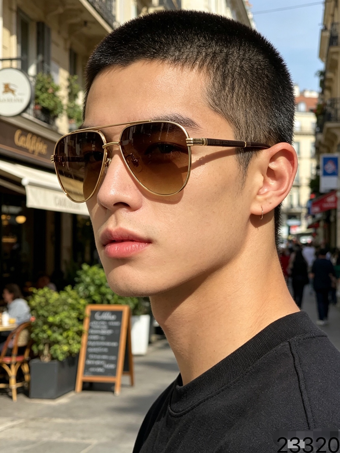 🔥🔥Burberr*欧美风高颜值休闲太阳眼镜男士时尚超酷双梁墨镜男户外防晒UV400