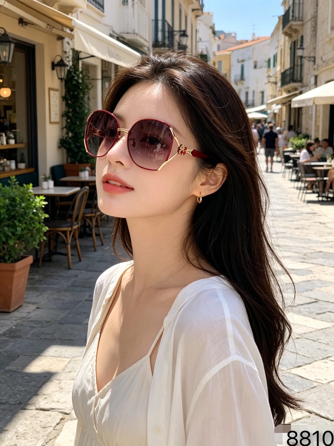 🔥🔥Chane*2026新款潮流时尚防紫外墨镜女 素颜ins显瘦遮阳镜偏光太阳镜