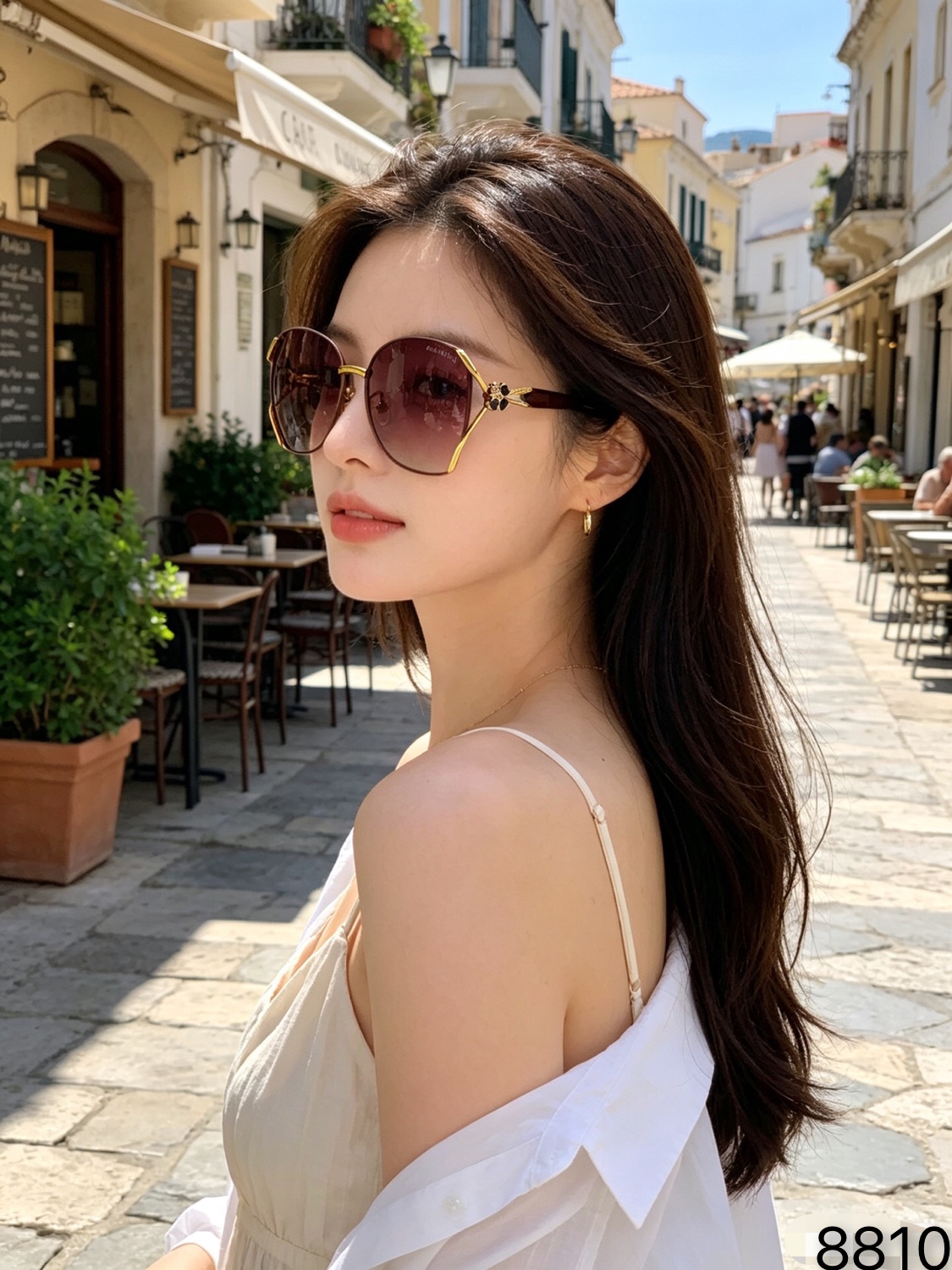 🔥🔥Chane*2026新款潮流时尚防紫外墨镜女 素颜ins显瘦遮阳镜偏光太阳镜