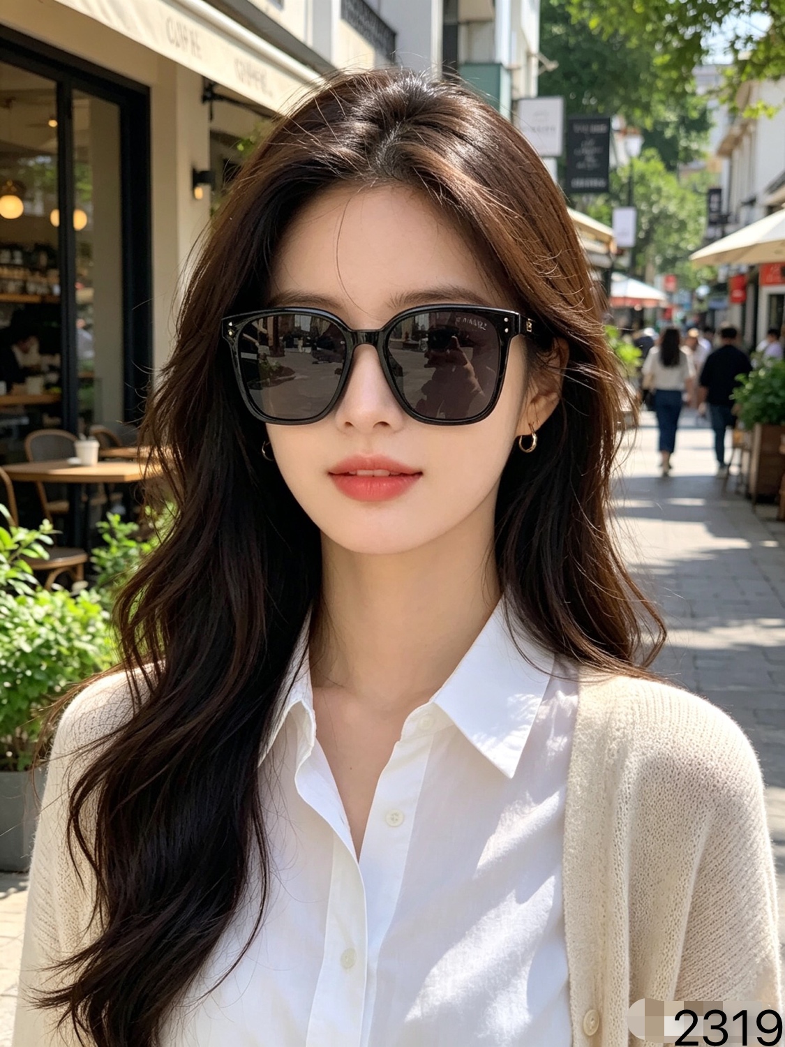 🔥🔥Chane*复古欧美时尚高级感素颜百搭太阳镜潮流男女方框墨镜防晒度假眼镜