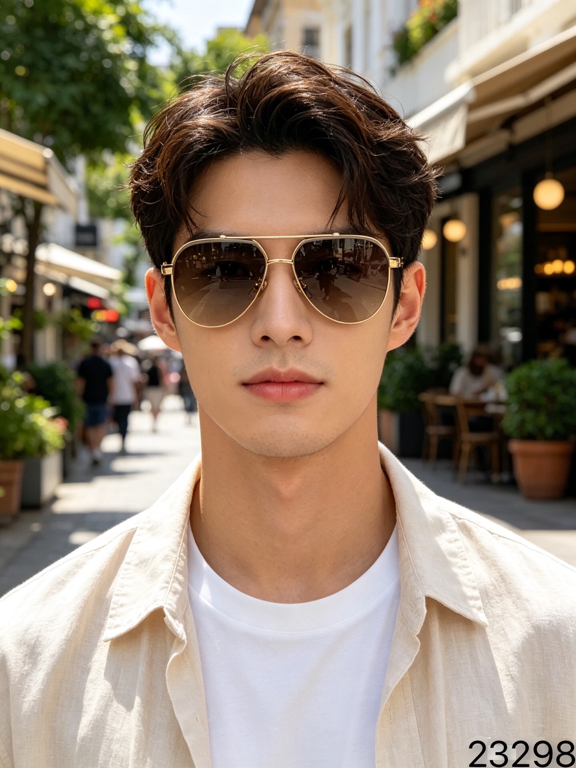 Cartie*美式休闲太阳眼镜男士时尚超酷双梁墨镜男户外防晒UV400防紫外线