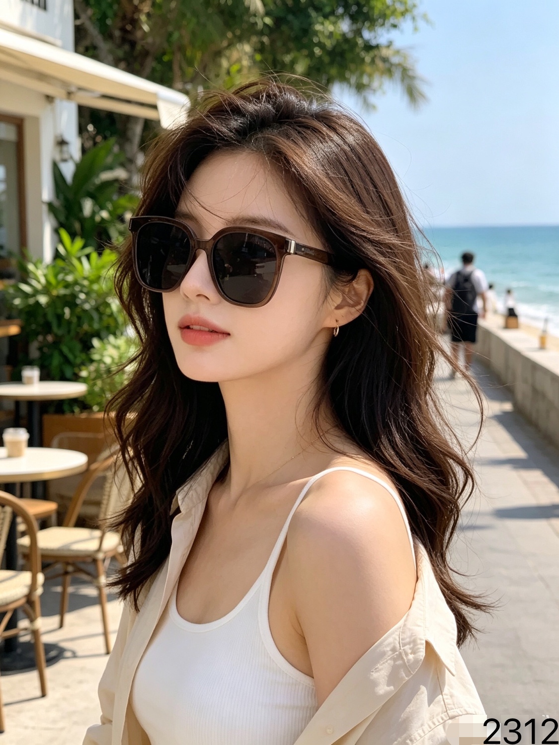 Louis vuitto*2026新款墨镜方框墨镜女高级感素颜太阳镜女遮阳复古修颜拍照显瘦