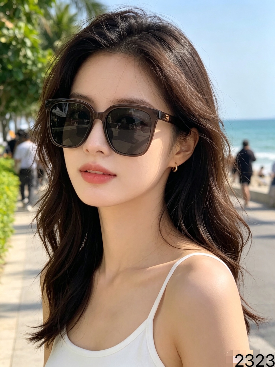 Chane*2026新款墨镜方框墨镜女高级感素颜太阳镜女遮阳复古修颜拍照显瘦
