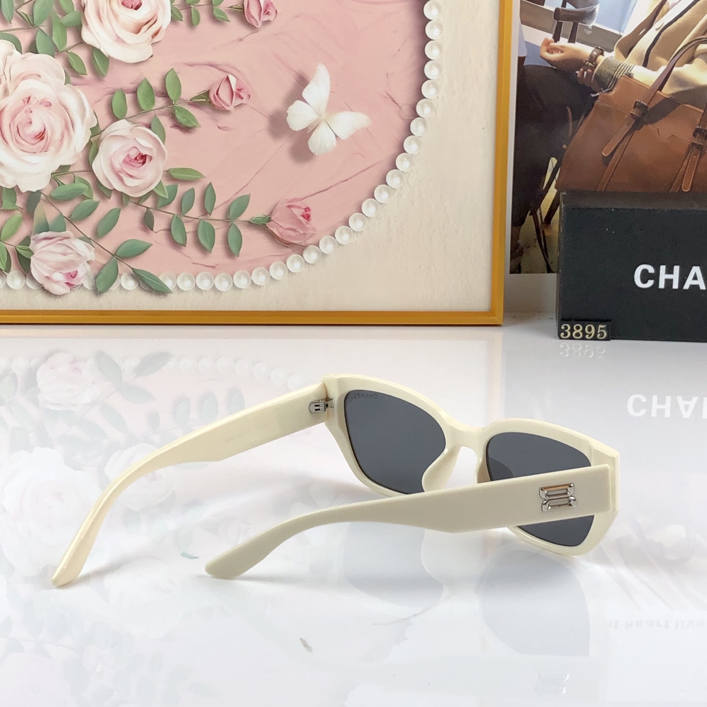 CHANE*新版潮酷墨镜女高级感方框圆脸显脸小夏季旅游街拍防晒太阳镜
