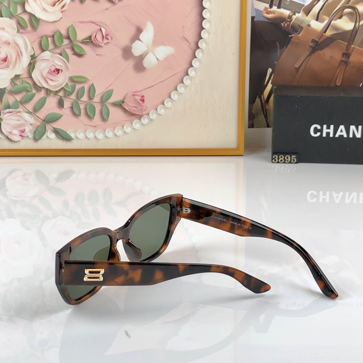 🔥🔥CHANE*新版潮酷墨镜女高级感方框圆脸显脸小夏季旅游街拍防晒太阳镜