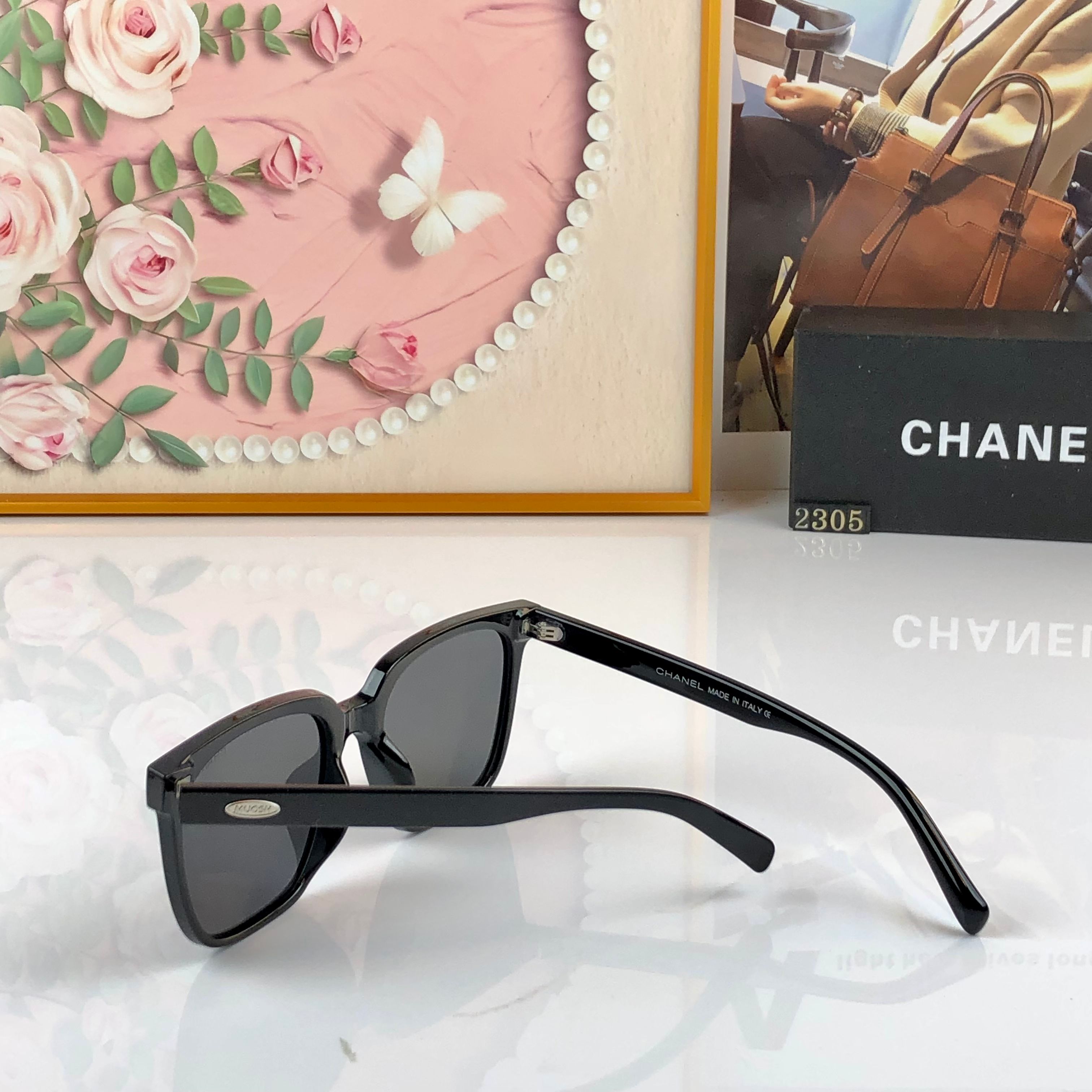 CHANE*新款韩版潮款方框男女高级感夏季偏光太阳镜网红防晒墨镜