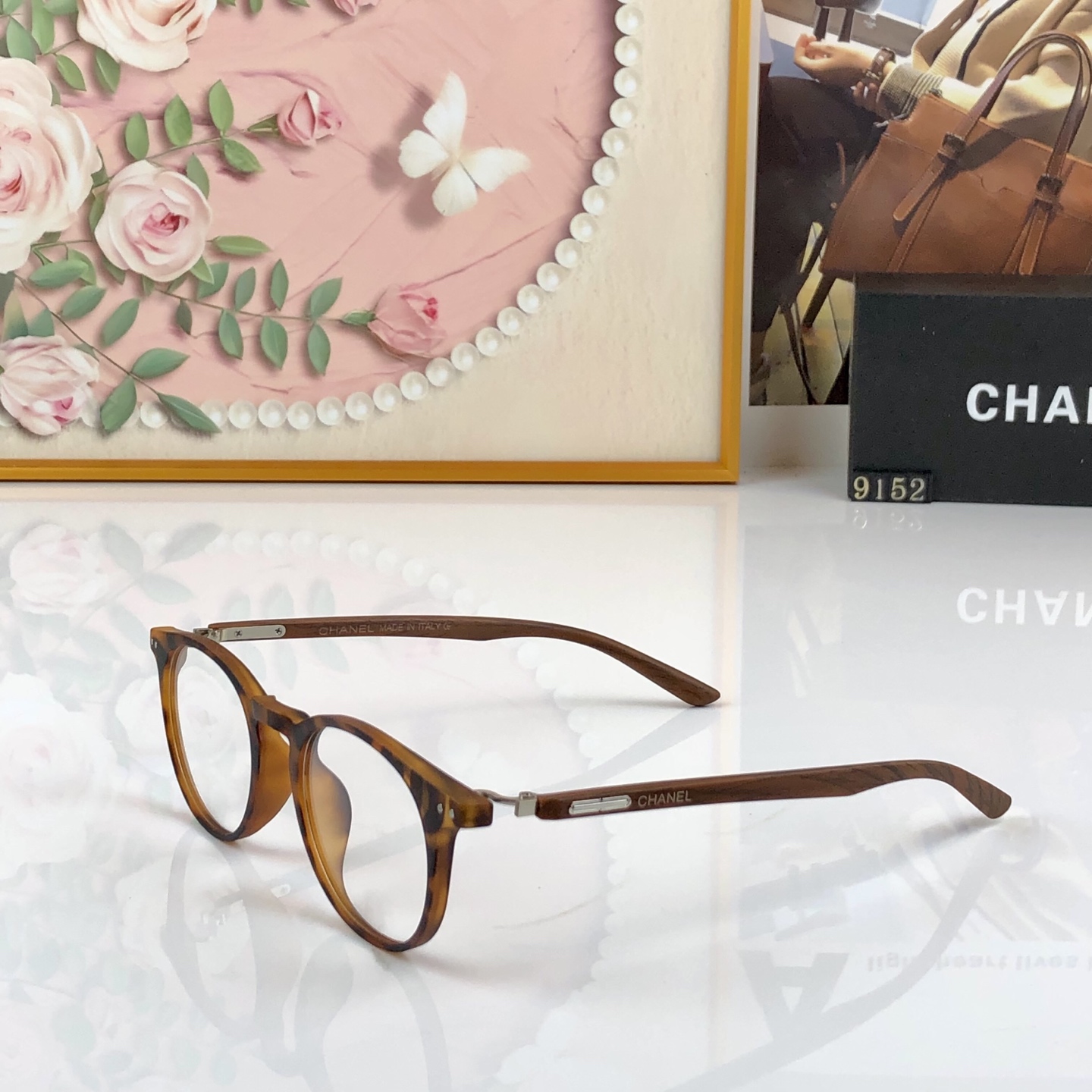 CHANE*复古圆框近视眼镜框女素颜玳瑁显脸小可配高度数防蓝光眼镜小框
