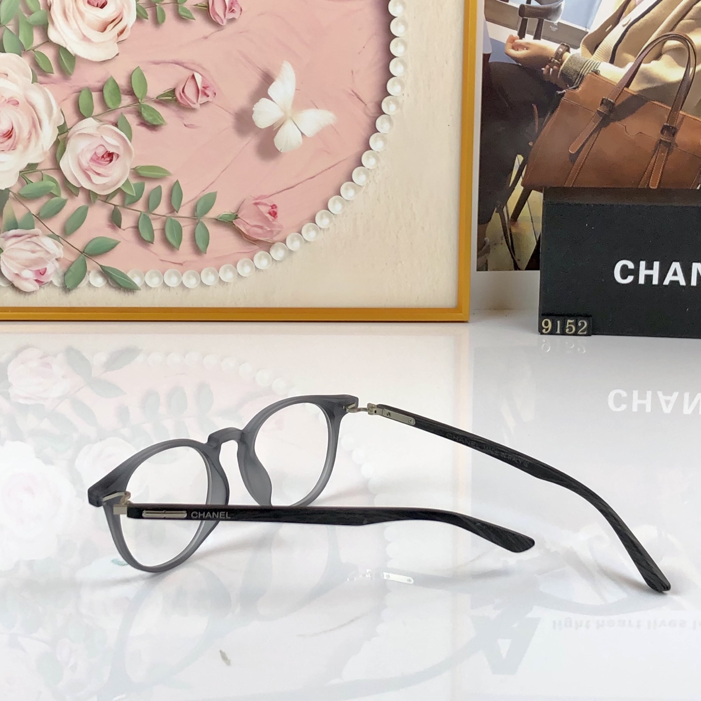 CHANE*复古圆框近视眼镜框女素颜玳瑁显脸小可配高度数防蓝光眼镜小框