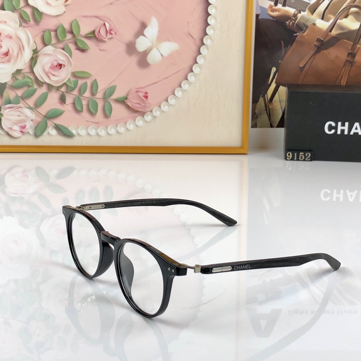 CHANE*复古圆框近视眼镜框女素颜玳瑁显脸小可配高度数防蓝光眼镜小框