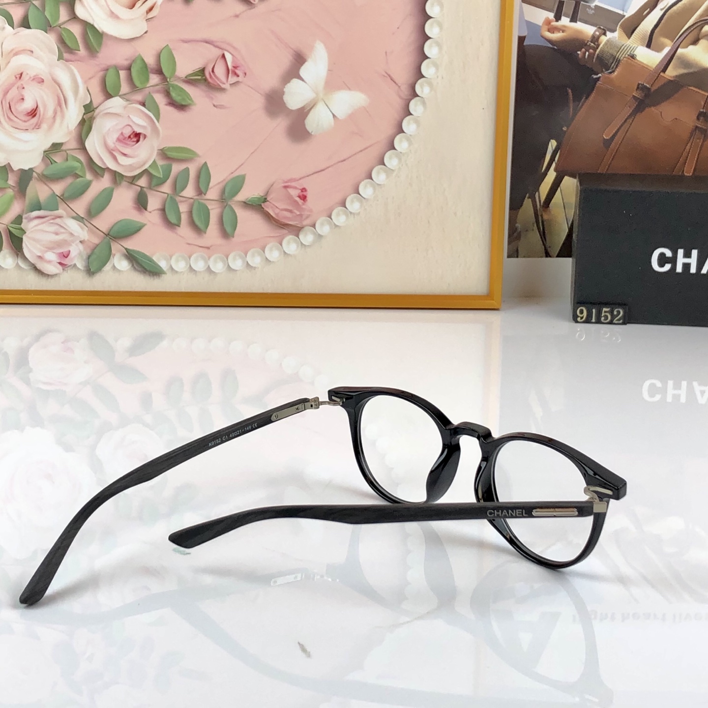 CHANE*复古圆框近视眼镜框女素颜玳瑁显脸小可配高度数防蓝光眼镜小框